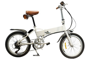 Mini Ebike with white paint